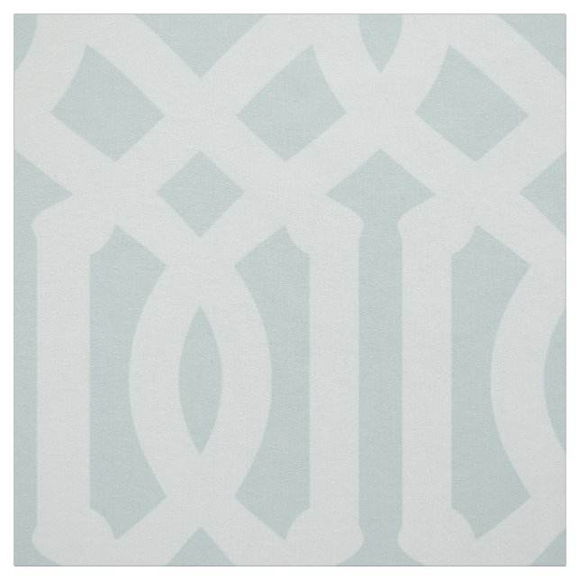 Soft Cloud Blue Trellis Large Scale Fabric (Swatch)