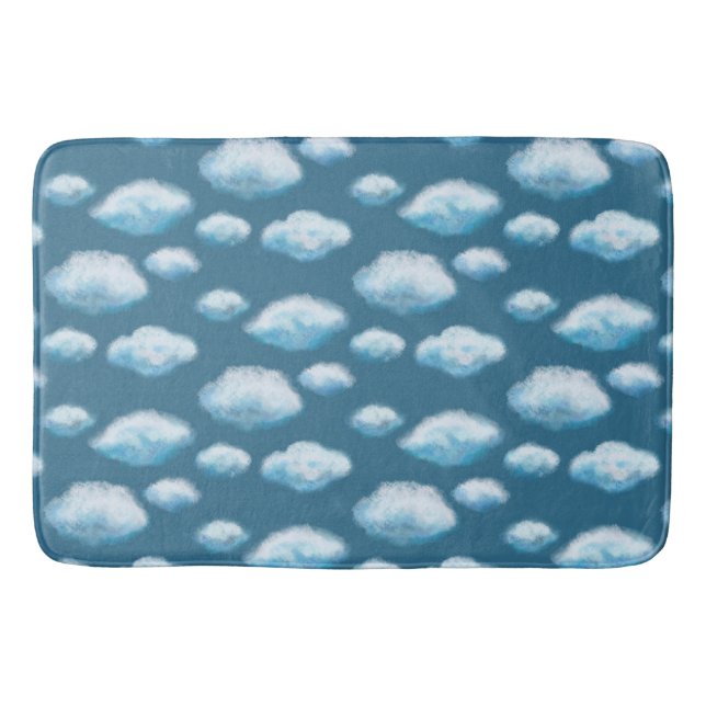 Soft clouds  bath mat (Front)