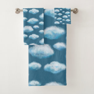 Soft clouds  bath towel set