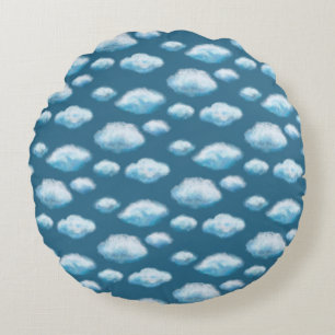 Soft clouds round cushion