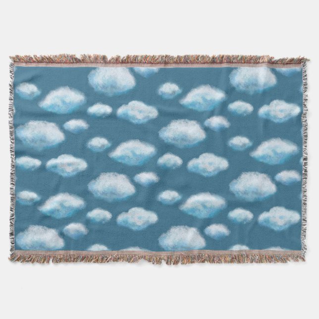 Soft clouds  throw blanket (Front)