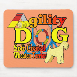 Soft_Coated_Wheaten_Terrier_Agility Mouse Pad