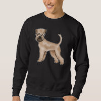 Soft-Coated Wheaten Terrier Beige Cartoon Dog
