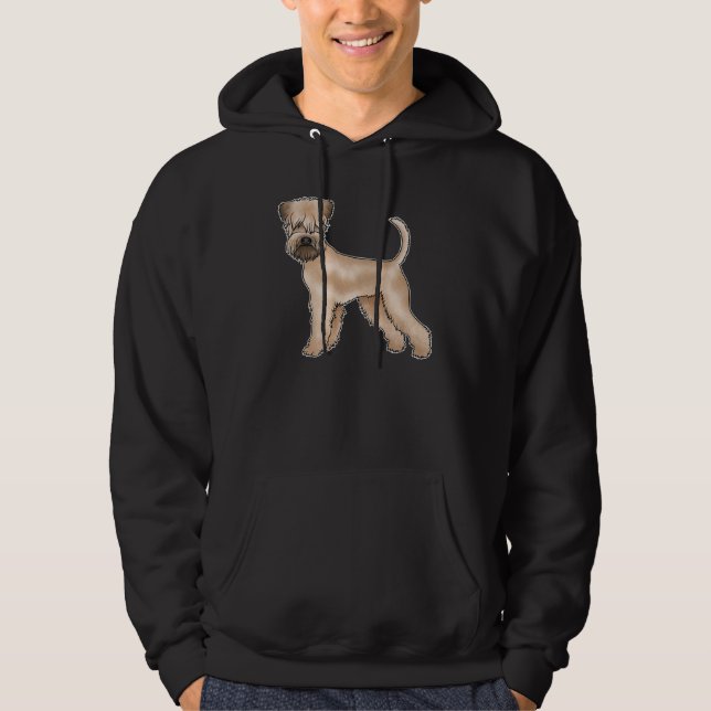 Soft-Coated Wheaten Terrier Brown Cute Dog Hoodie (Front)