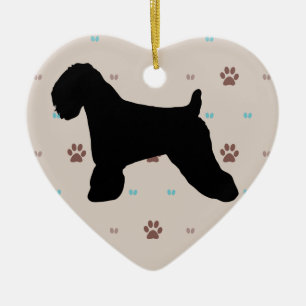 Soft Coated Wheaten Terrier Ceramic Tree Decoration