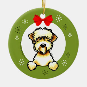 Soft Coated Wheaten Terrier Christmas Classic Ceramic Tree Decoration