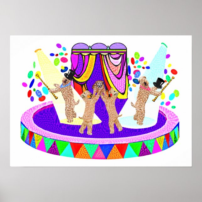 SOFT COATED WHEATEN TERRIER CIRCUS POSTER (Front)