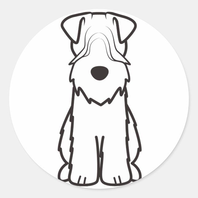 Soft Coated Wheaten Terrier Classic Round Sticker (Front)