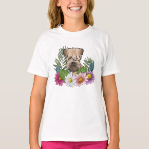 Soft-Coated Wheaten Terrier Colourful Summer Flowe T-Shirt