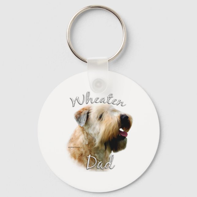 Soft Coated Wheaten Terrier Dad 2 Key Ring (Front)
