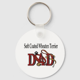 Soft Coated Wheaten Terrier Dad Gifts Key Ring