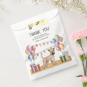 Soft-Coated Wheaten Terrier Dog Birthday Thank You Favour Bag