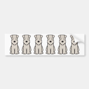 Soft Coated Wheaten Terrier Dog Cartoon Bumper Sticker