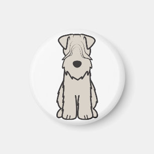 Soft Coated Wheaten Terrier Dog Cartoon Magnet