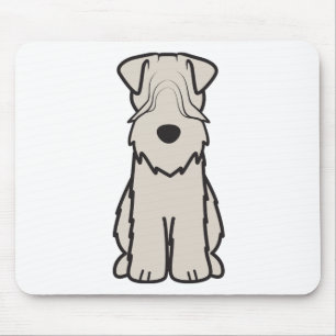Soft Coated Wheaten Terrier Dog Cartoon Mouse Pad