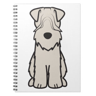 Soft Coated Wheaten Terrier Dog Cartoon Notebook