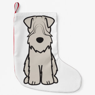 Soft Coated Wheaten Terrier Dog Cartoon Small Christmas Stocking