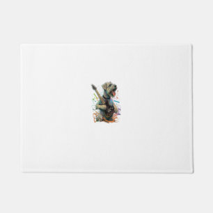 Soft-Coated Wheaten Terrier dog Playing Electric G Doormat