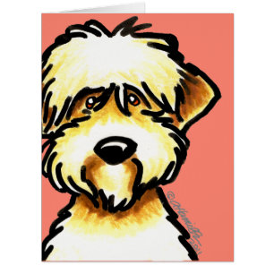 Soft Coated Wheaten Terrier Face Personalised