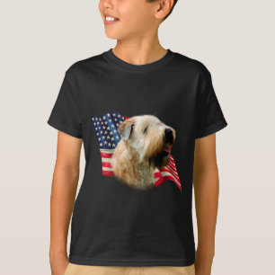 Soft Coated Wheaten Terrier Flag T-Shirt