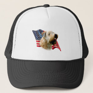 Soft Coated Wheaten Terrier Flag Trucker Hat