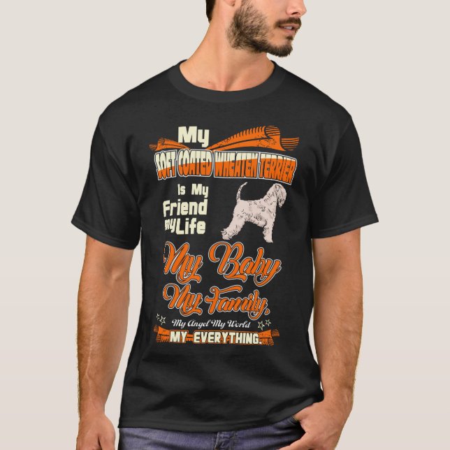 Soft Coated Wheaten Terrier Friend Life Family Tee (Front)
