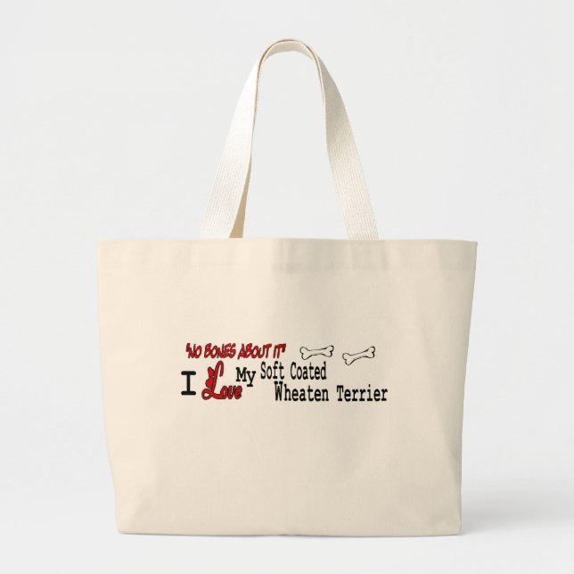 Soft Coated Wheaten Terrier Gifts Large Tote Bag (Front)
