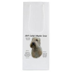 Soft Coated Wheaten Terrier History Design Wine Gift Bag