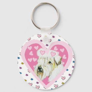 Soft Coated Wheaten Terrier Key Ring