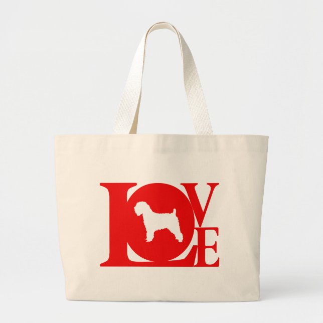 Soft Coated Wheaten Terrier Large Tote Bag (Front)