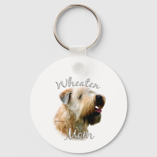 Soft Coated Wheaten Terrier Mum 2 Key Ring (Front)