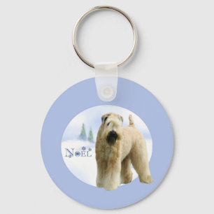 Soft Coated Wheaten Terrier Noel Keychain