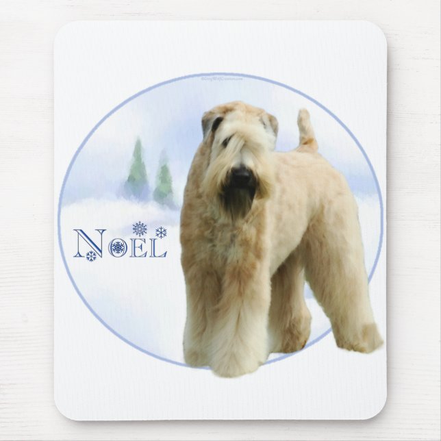 Soft Coated Wheaten Terrier Noel Mouse Pad (Front)