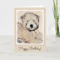 Soft Coated Wheaten Terrier Painting Original Art