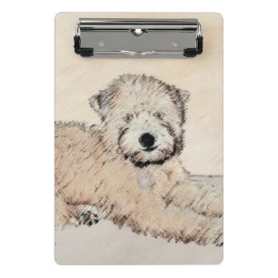 Soft Coated Wheaten Terrier Painting Original Art Mini Clipboard