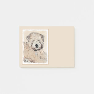 Soft Coated Wheaten Terrier Painting Original Art Post-it Notes