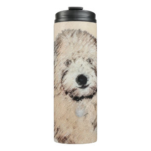 Soft Coated Wheaten Terrier Painting Original Art Thermal Tumbler