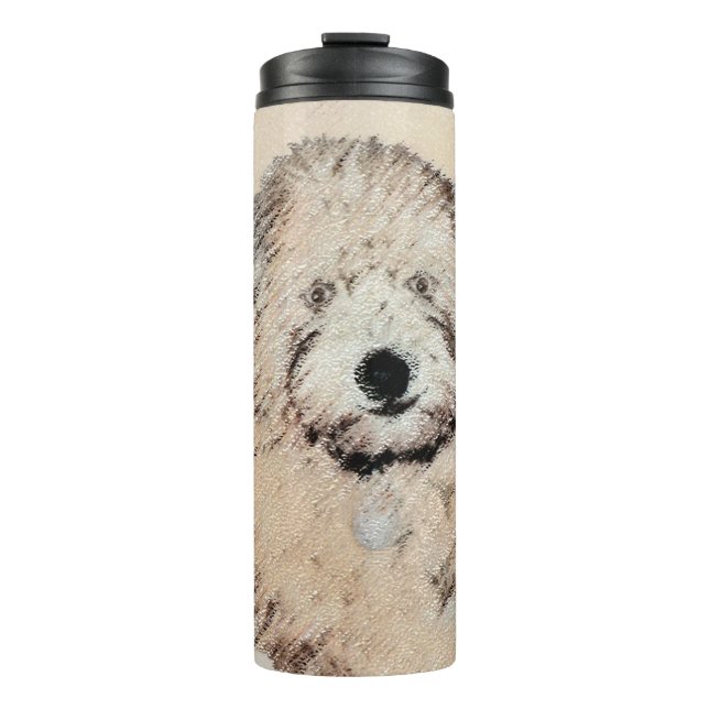 Soft Coated Wheaten Terrier Painting Original Art Thermal Tumbler (Front)