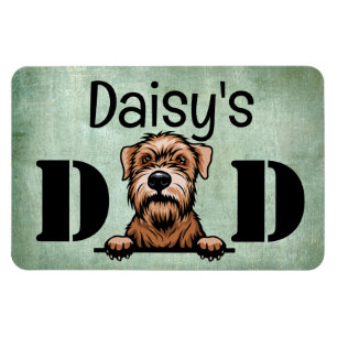 Soft Coated Wheaten Terrier Peeking Dad Magnet