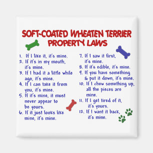 SOFT-COATED WHEATEN TERRIER Property Laws 2 Magnet