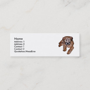 Soft Coated Wheaten Terrier Puppy Mini Business Card