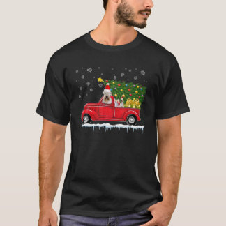 Soft-coated Wheaten Terrier Red Car Truck Christma T-Shirt