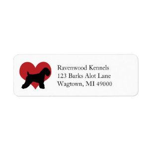 Soft Coated Wheaten Terrier Return Address Label