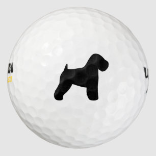Soft Coated Wheaten Terrier Silhouette Golf Balls