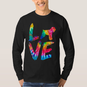 Soft Coated Wheaten Terrier Tie Dye Love Dog Mum D T-Shirt