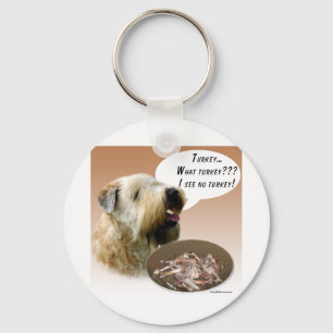 Soft Coated Wheaten Terrier Turkey Key Ring