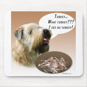 Soft Coated Wheaten Terrier Turkey Mouse Pad