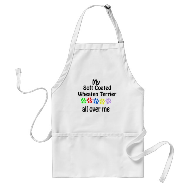Soft Coated Wheaten Terrier Walks Design Standard Apron (Front)
