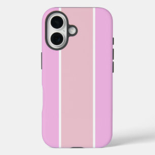 Soft Color Vertical Stripe Pattern Design iPhone 16 Case
