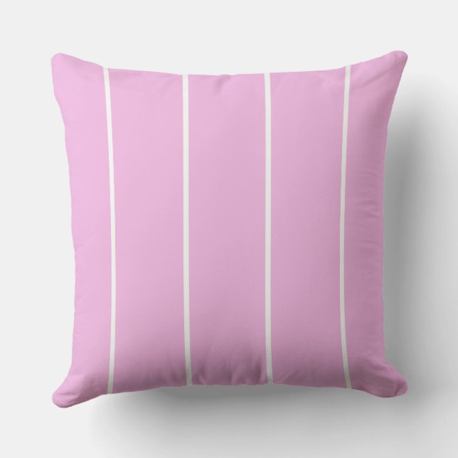 Soft Color Vertical Stripe Pattern Design Cushion (Back)